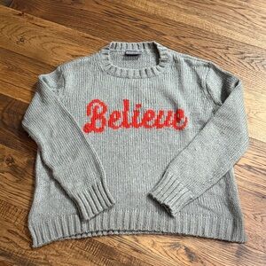 Wooden Ships  'Believe' Sweater Size Small
